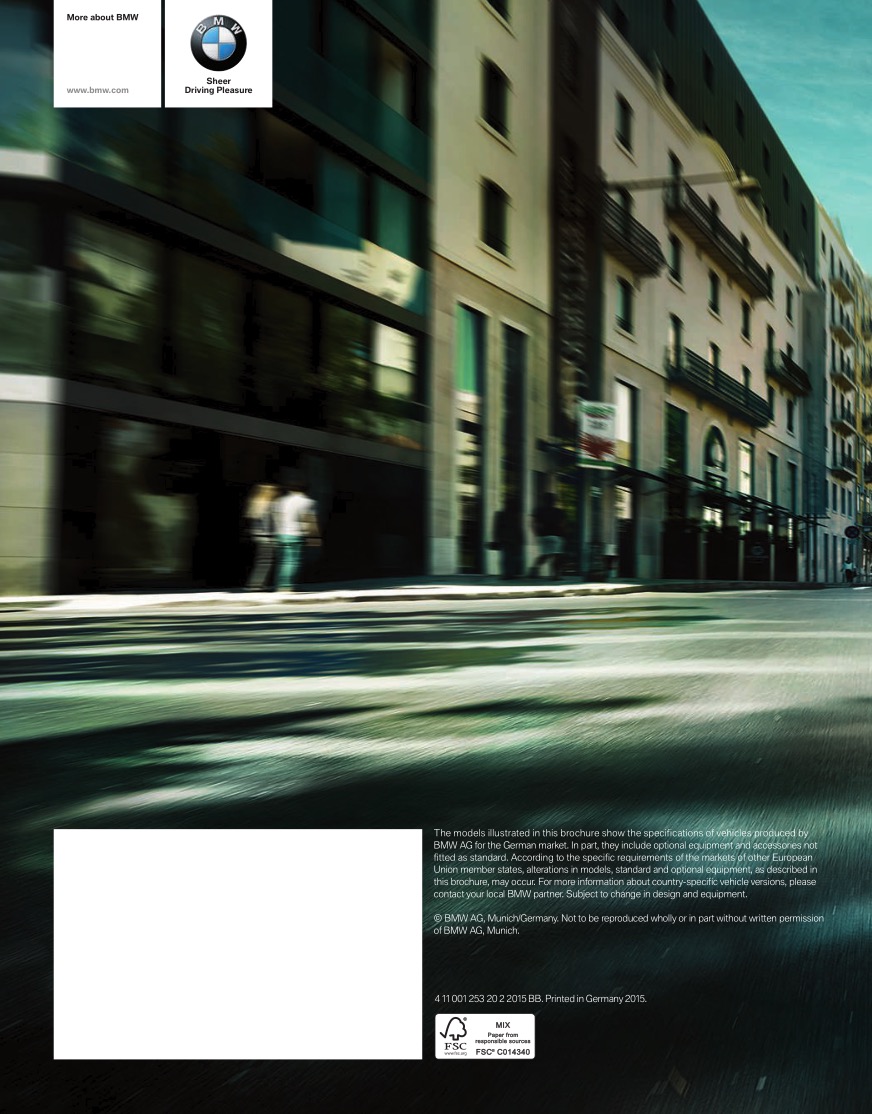 2015 BMW 1-Series Brochure Page 2